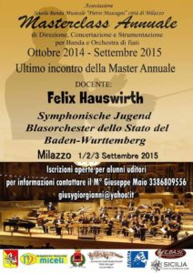 RassegnaMaio-212x300 Milazzo. La "Mascagni" organizza un doppio appuntamento per Bande e Orchestre di Fiati