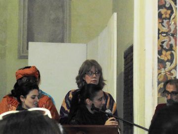 Ilenia-Torre-e-alla-sua-sinistra-Santino-Tornesi-1 L'I.C. D' Alcontres riflette sull'immigrazione a Barcellona: "Sulla strada dei migranti"